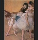 Edgar Degas Canvas Paintings - Before the Rehearsal